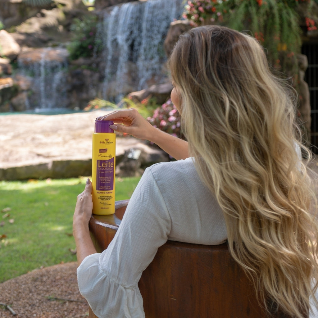 Kit Double Oil Shampoo Condicionador Máscara 500 ml - Belle Nathuss