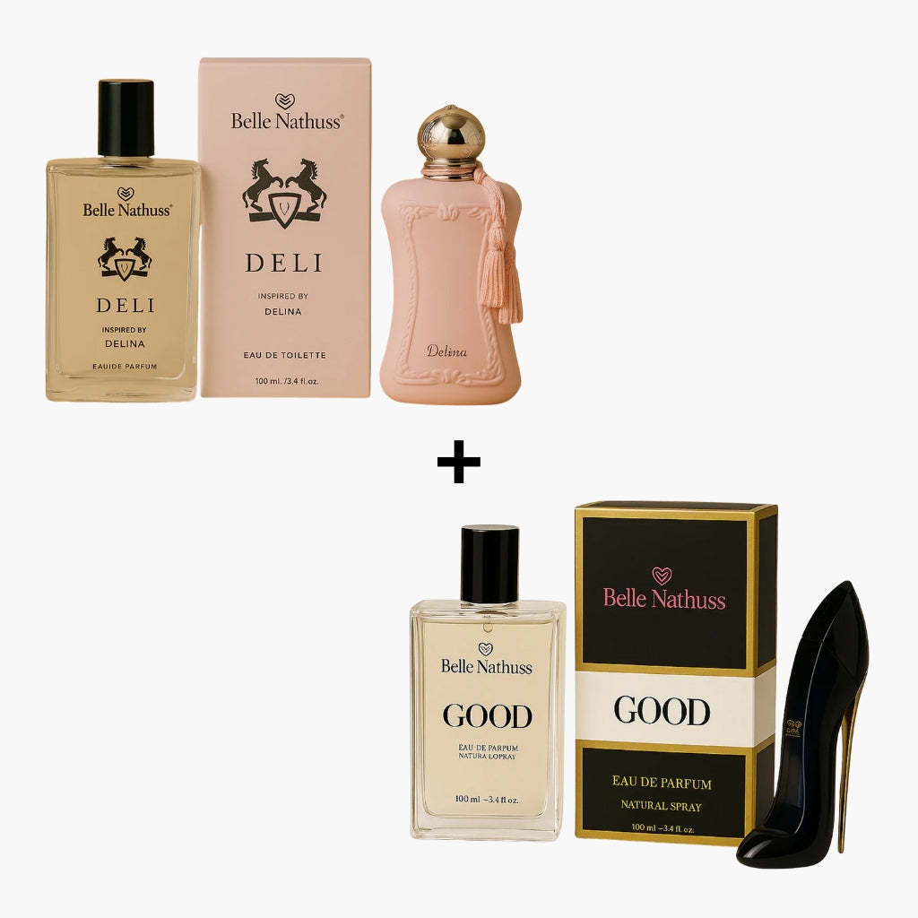 Kit 2 Perfumes Femininos - Deli + Good 100ml cada - Belle Nathuss