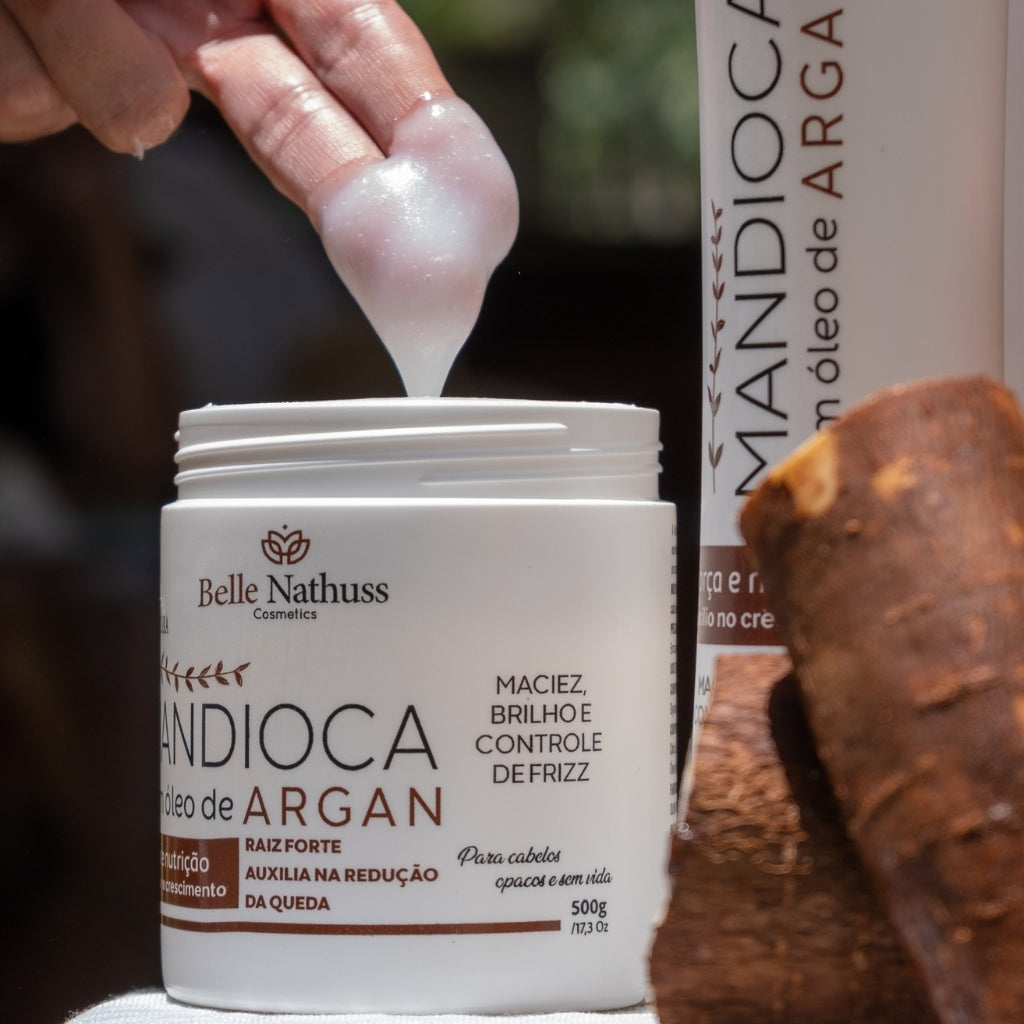 Máscara Mandioca Óleo De Argan 500 ml - Belle Nathuss