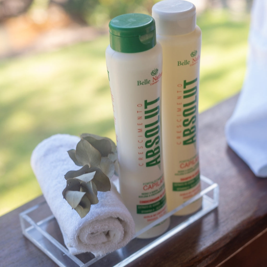 Kit Crescimento Absolut Shampoo Condicionador Máscara 500 ml - Belle Nathuss