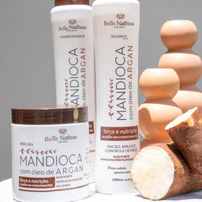 Shampoo Mandioca Óleo De Argan 500 ml - Belle Nathuss