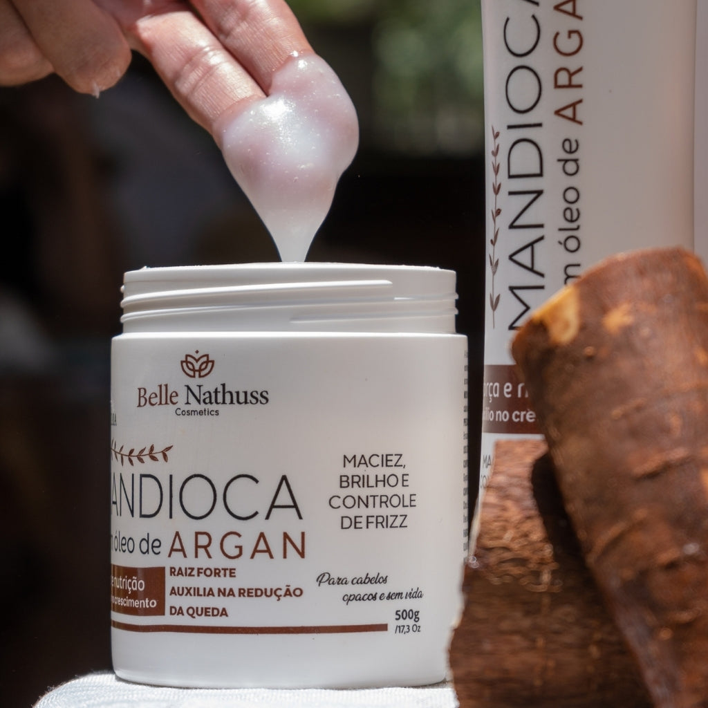 Shampoo Mandioca Óleo De Argan 500 ml - Belle Nathuss