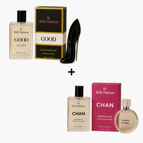 Kit 2 Perfumes Femininos - Good + Chan 100ml cada - Belle Nathuss
