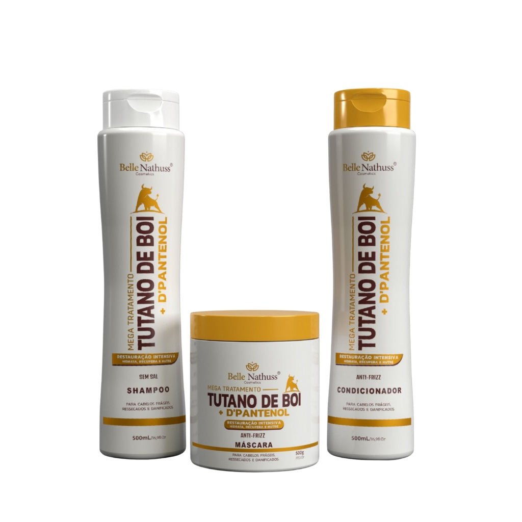 Kit Tutano de Boi Condicionador Máscara 500 ml - Belle Nathuss