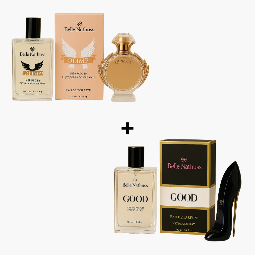 Kit 2 Perfumes Femininos - Olimp + Good 100ml cada - Belle Nathuss