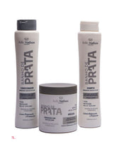 Kit Banho de Prata Shampoo Condicionador Máscara 500 ml - Belle Nathuss