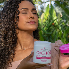 Kit Cachos Shampoo Condicionador Máscara 500 ml - Belle Nathuss