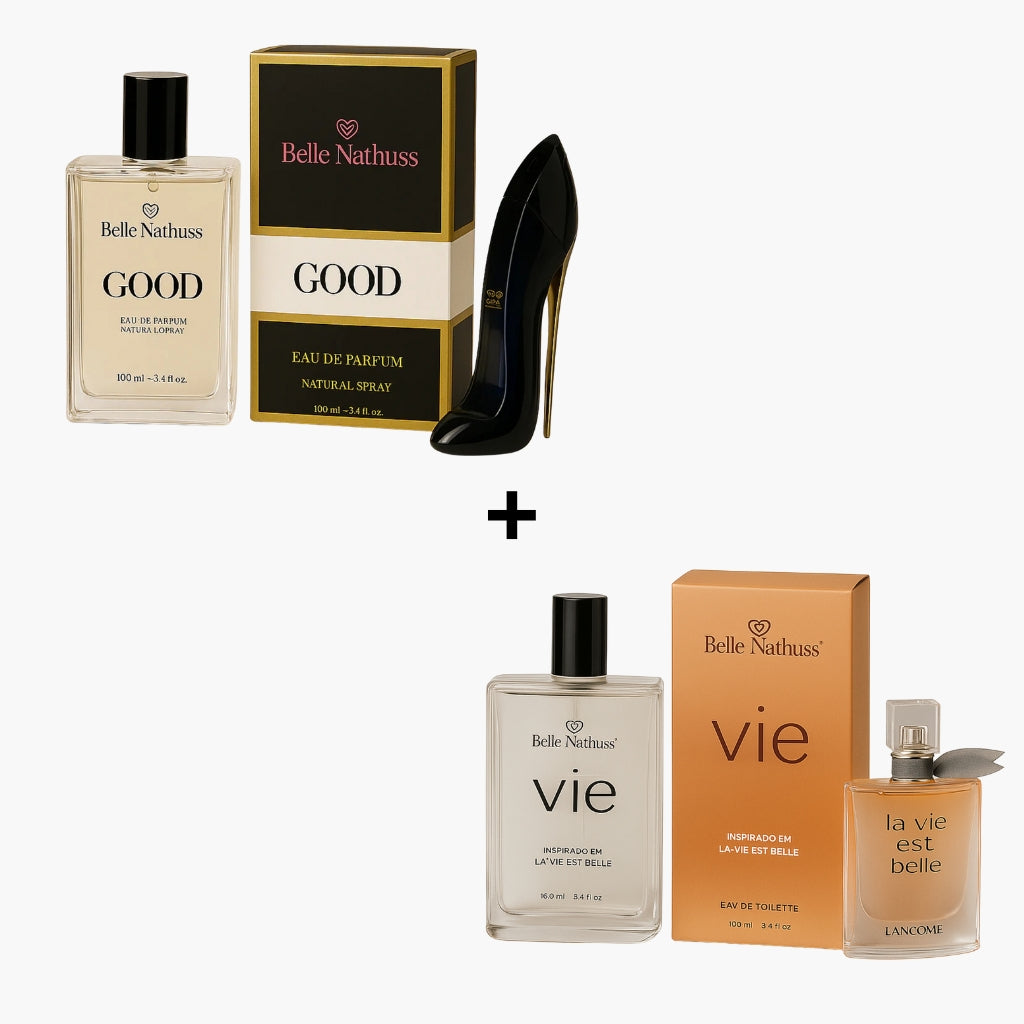 Kit 2 Perfumes Femininos - Good + Vie 100ml cada - Belle Nathuss