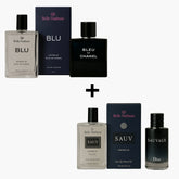 Kit 2 Perfumes Masculino - Blu + Sauv Eua de Toillete 100ml cada - Belle Nathuss