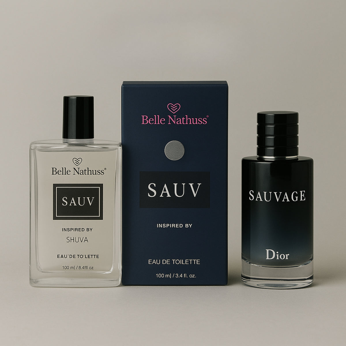 Perfume Sauv Masculino Eua de Toillete 100 ml - Belle Nathuss