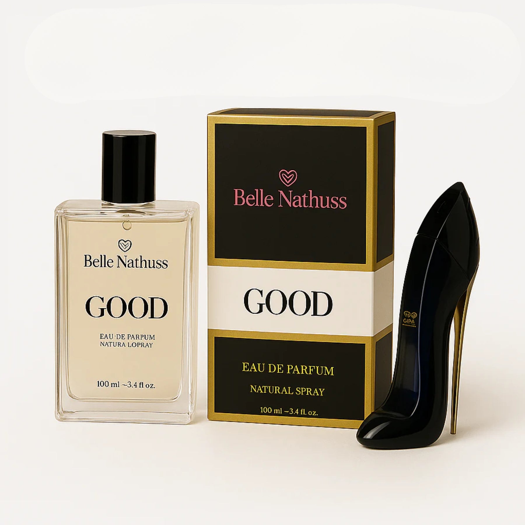 Kit 2 Perfumes Femininos - Miss + Good 100ml cada - Belle Nathuss
