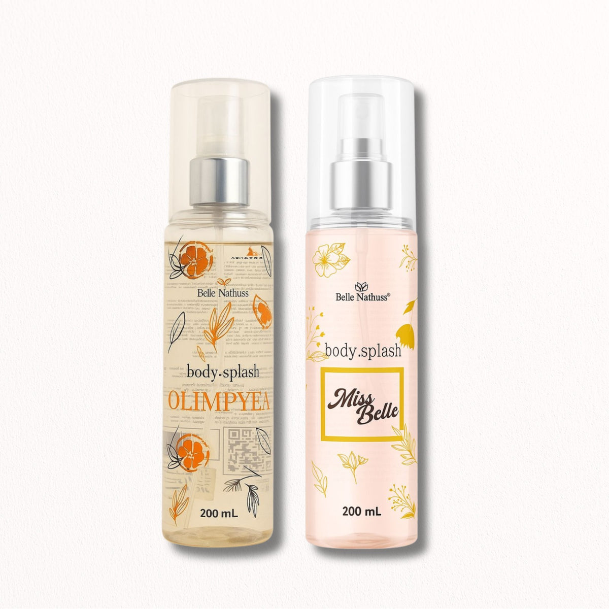 KIt 2 Body Splash Olimpyea + Miss - 200ml Belle Nathuss